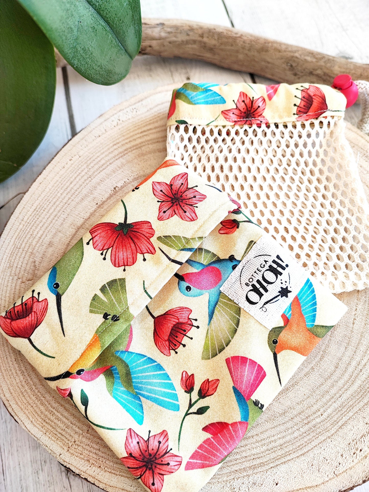 SET SACCHETTO E POCHETTE PER SAPONE E SHAMPOO SOLIDI | Colibrì