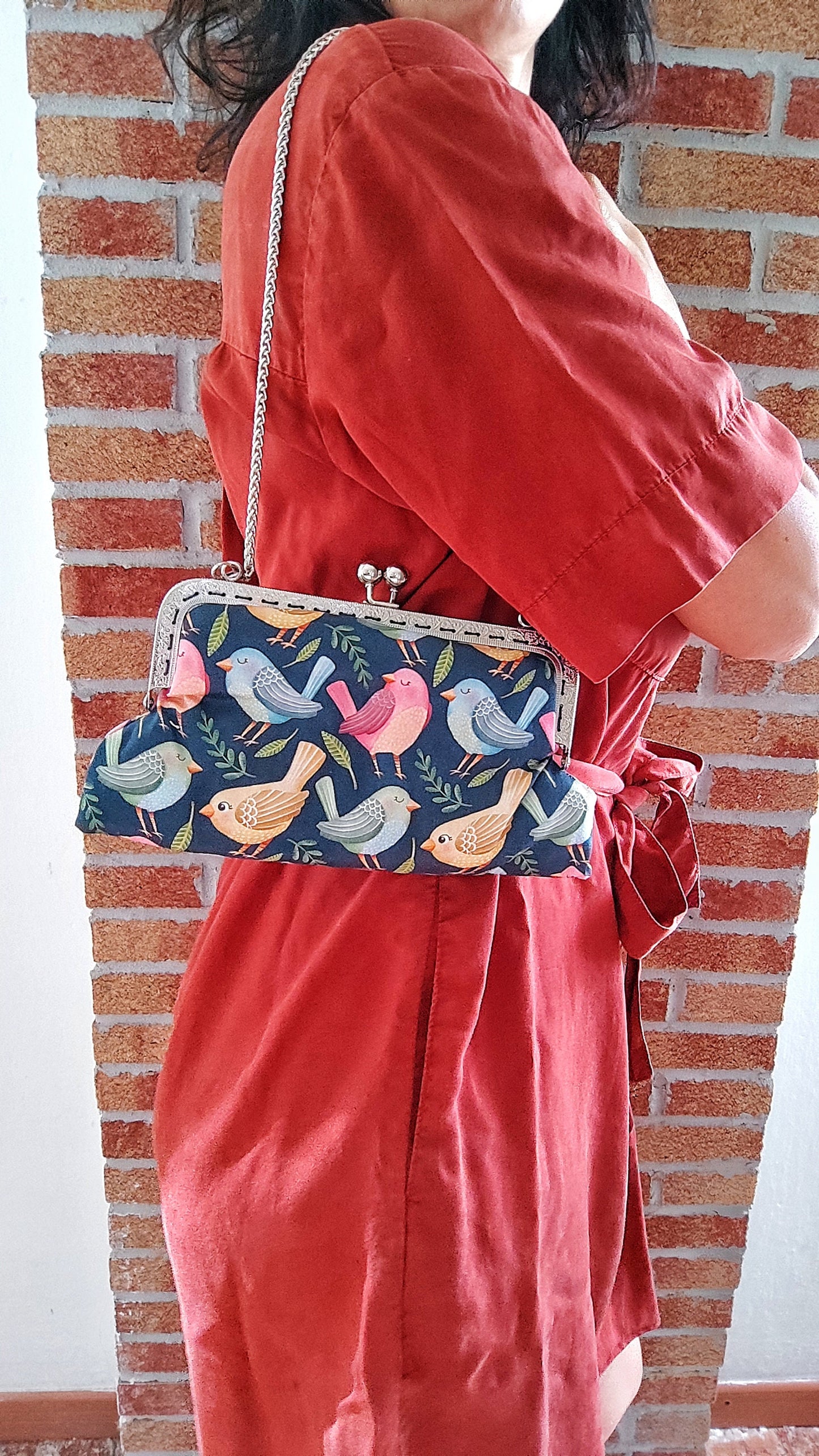 POCHETTE CON TRACOLLA | FANTASIA UCCELLINI