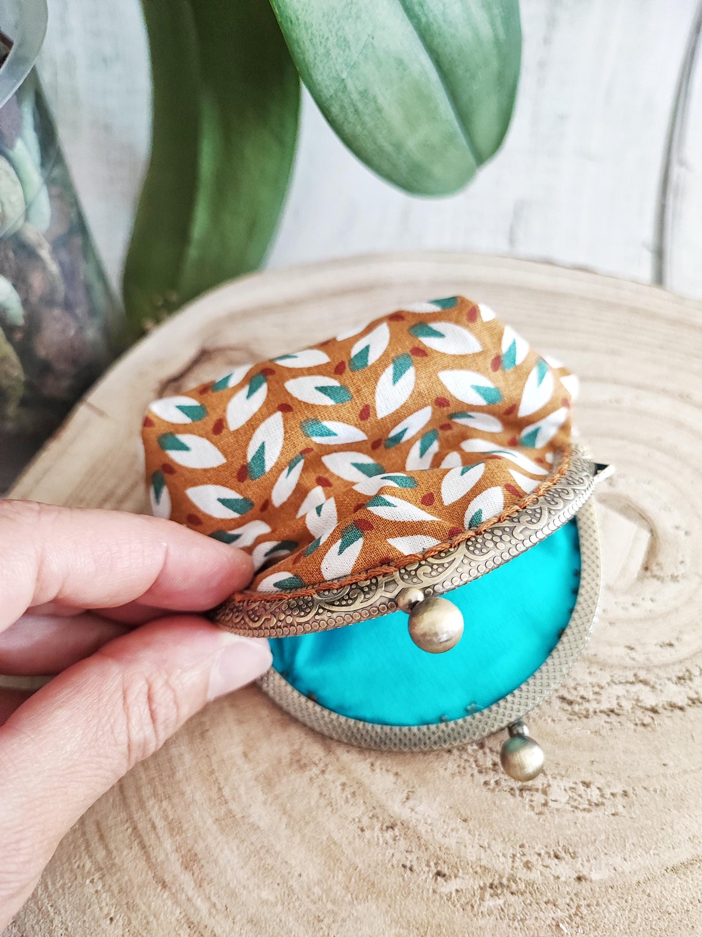 PORTA MONETE POCKET | Vintage marrone