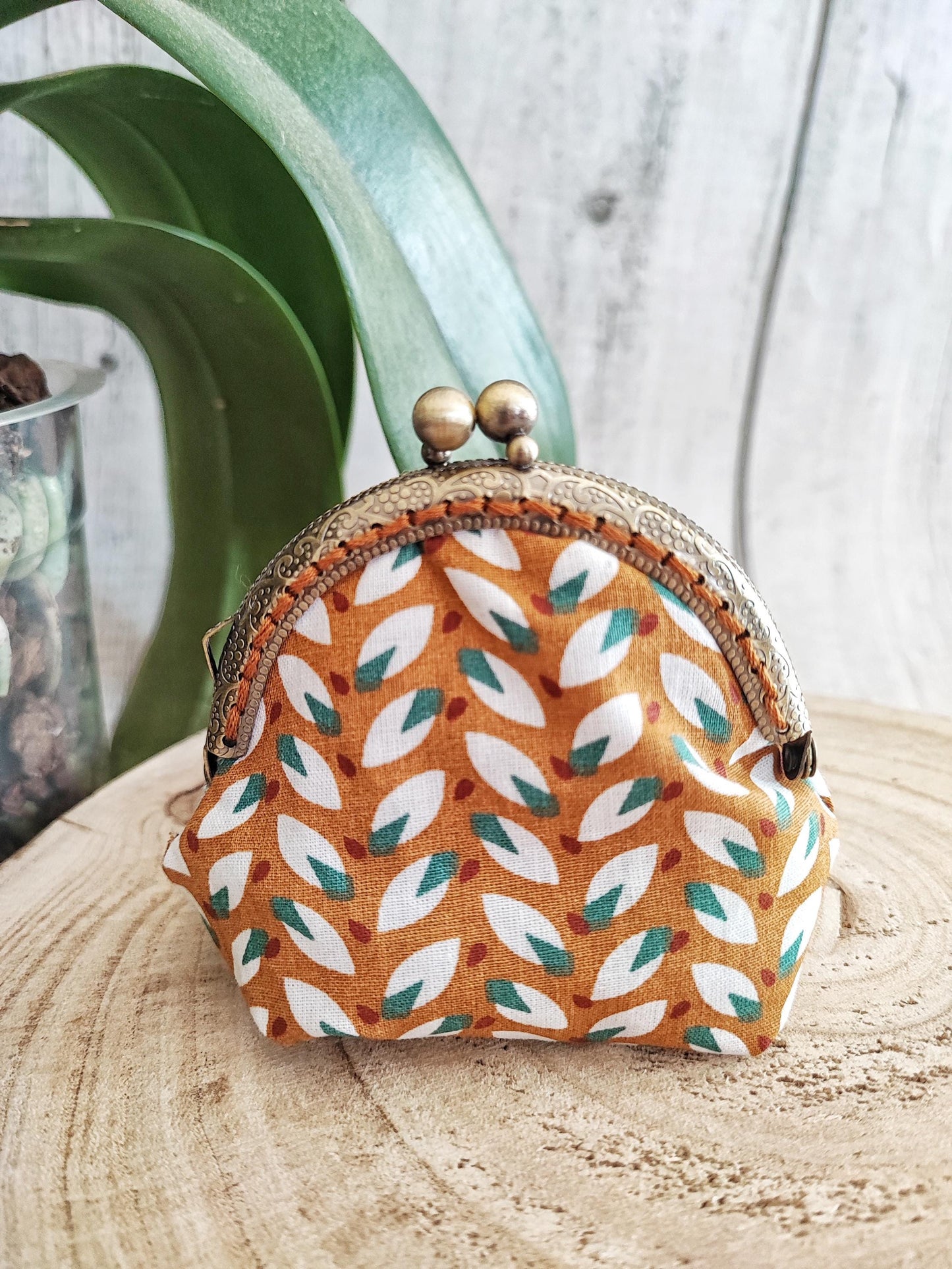 PORTA MONETE POCKET | Vintage marrone