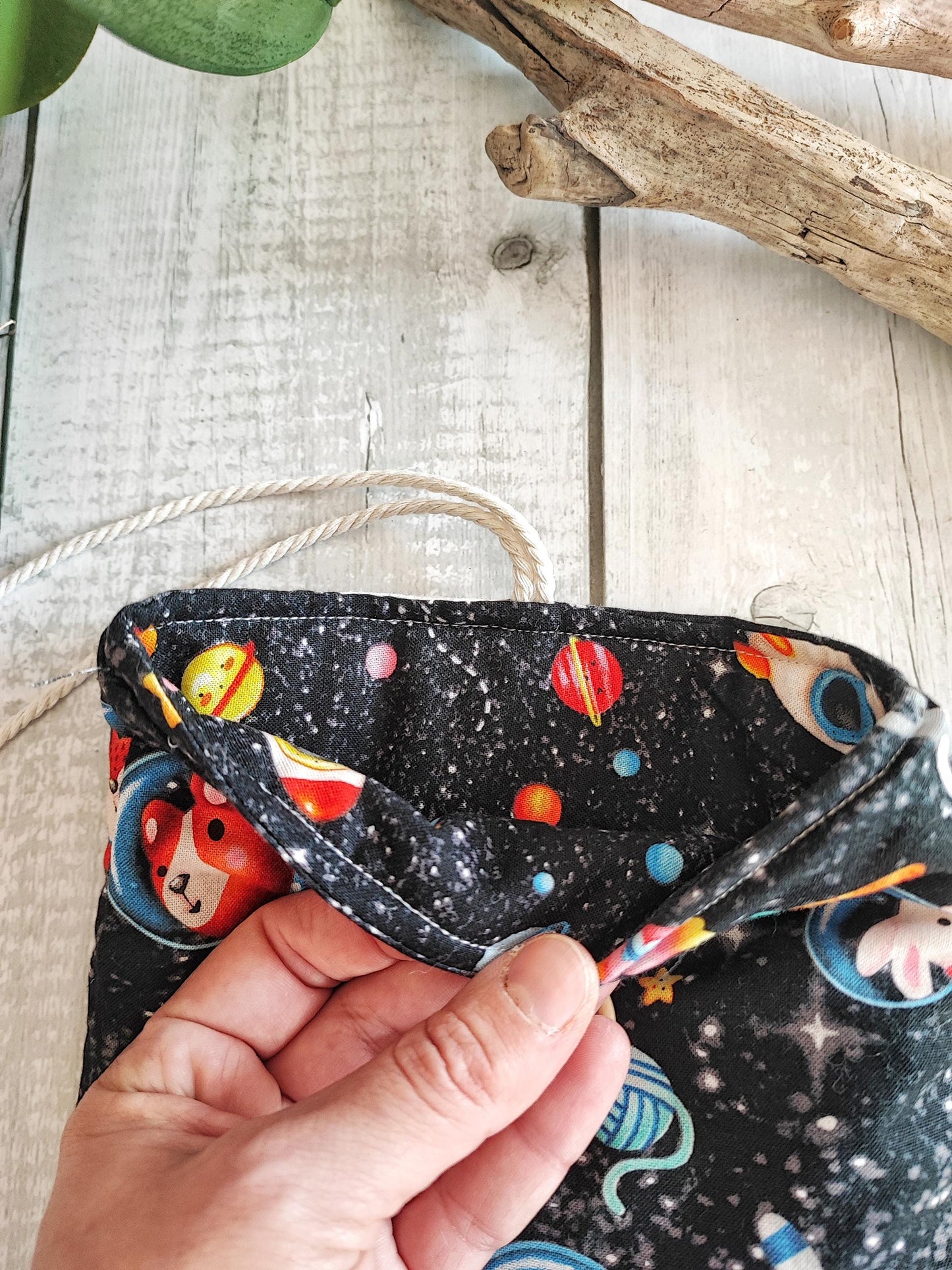 CUSTODIA LIBRO 20x25 CM | Fantasia animali nello spazio, custodia e-book, tablet, Kindle, quaderno, agenda