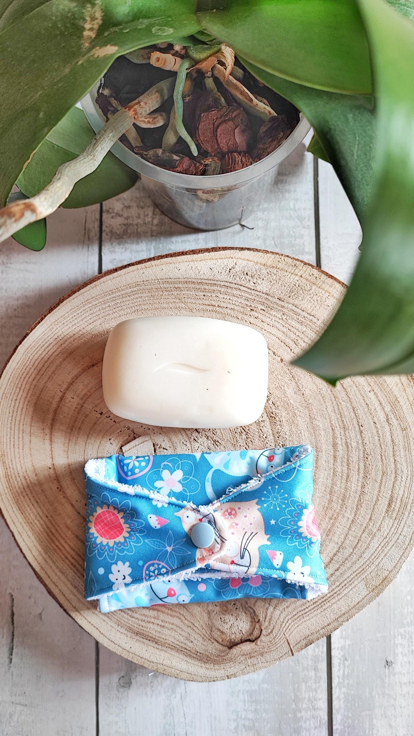 PORTA SAPONE ZERO WASTE | impermeabile con bottoncino