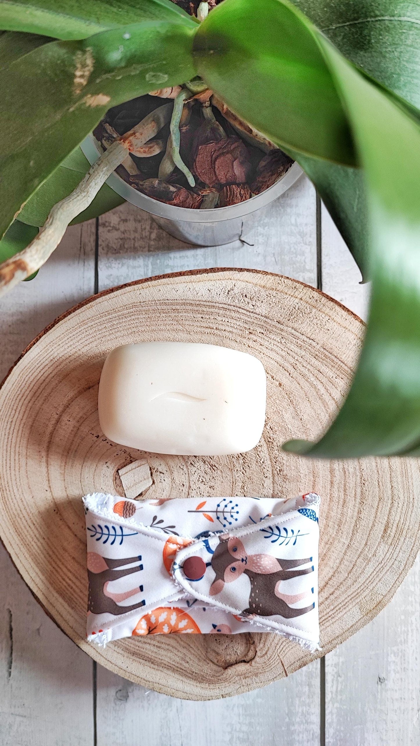 PORTA SAPONE ZERO WASTE | impermeabile con bottoncino