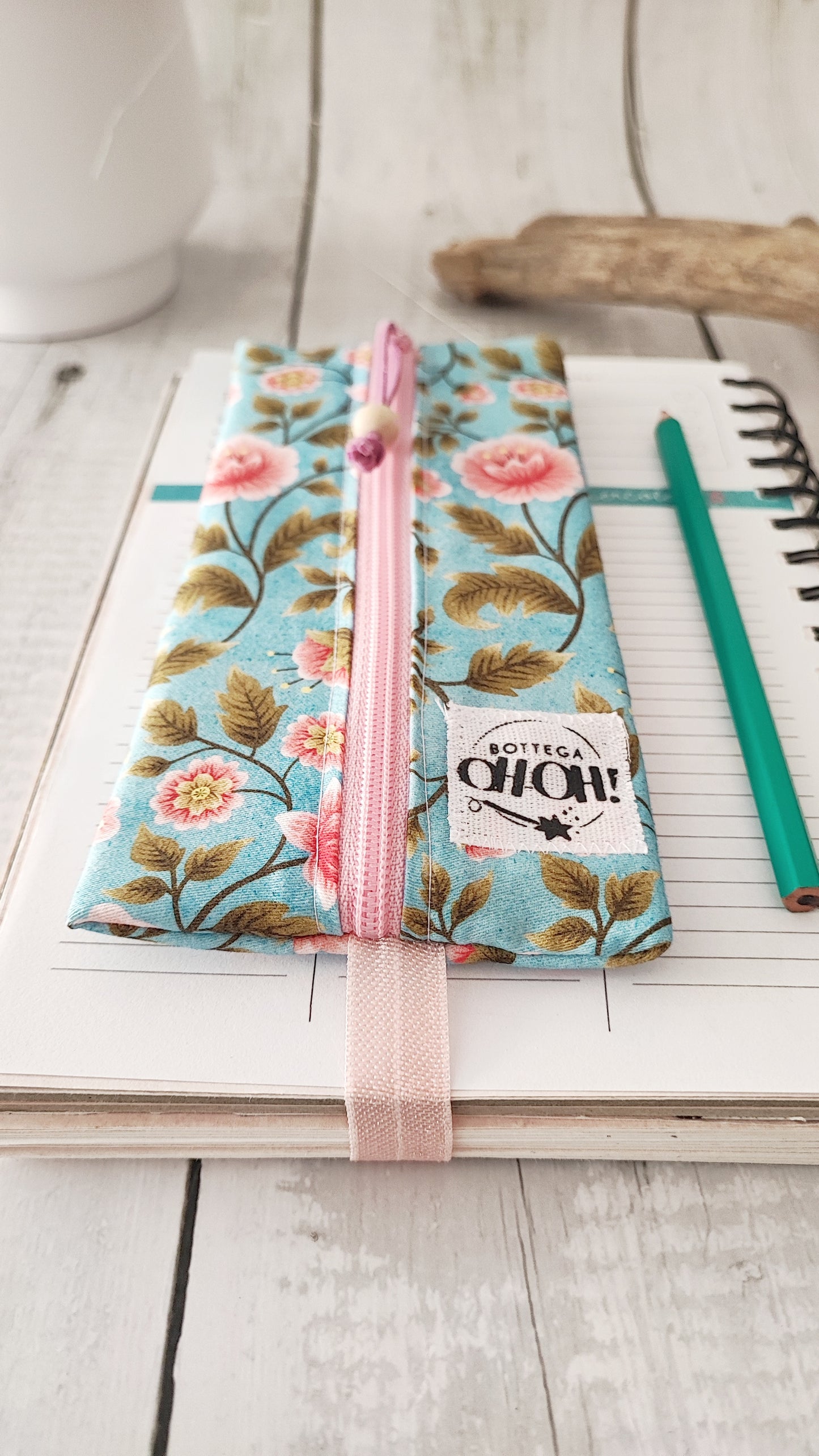 ASTUCCIO CON AGENDA CON ELASTICO | Stile floreale