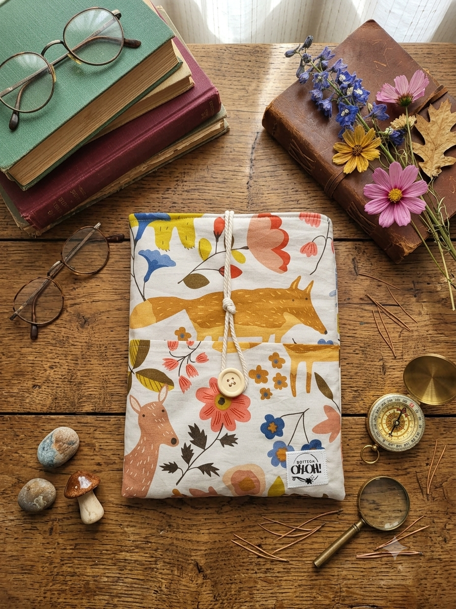 CUSTODIA LIBRO 20 X 25 cm | Animali del bosco