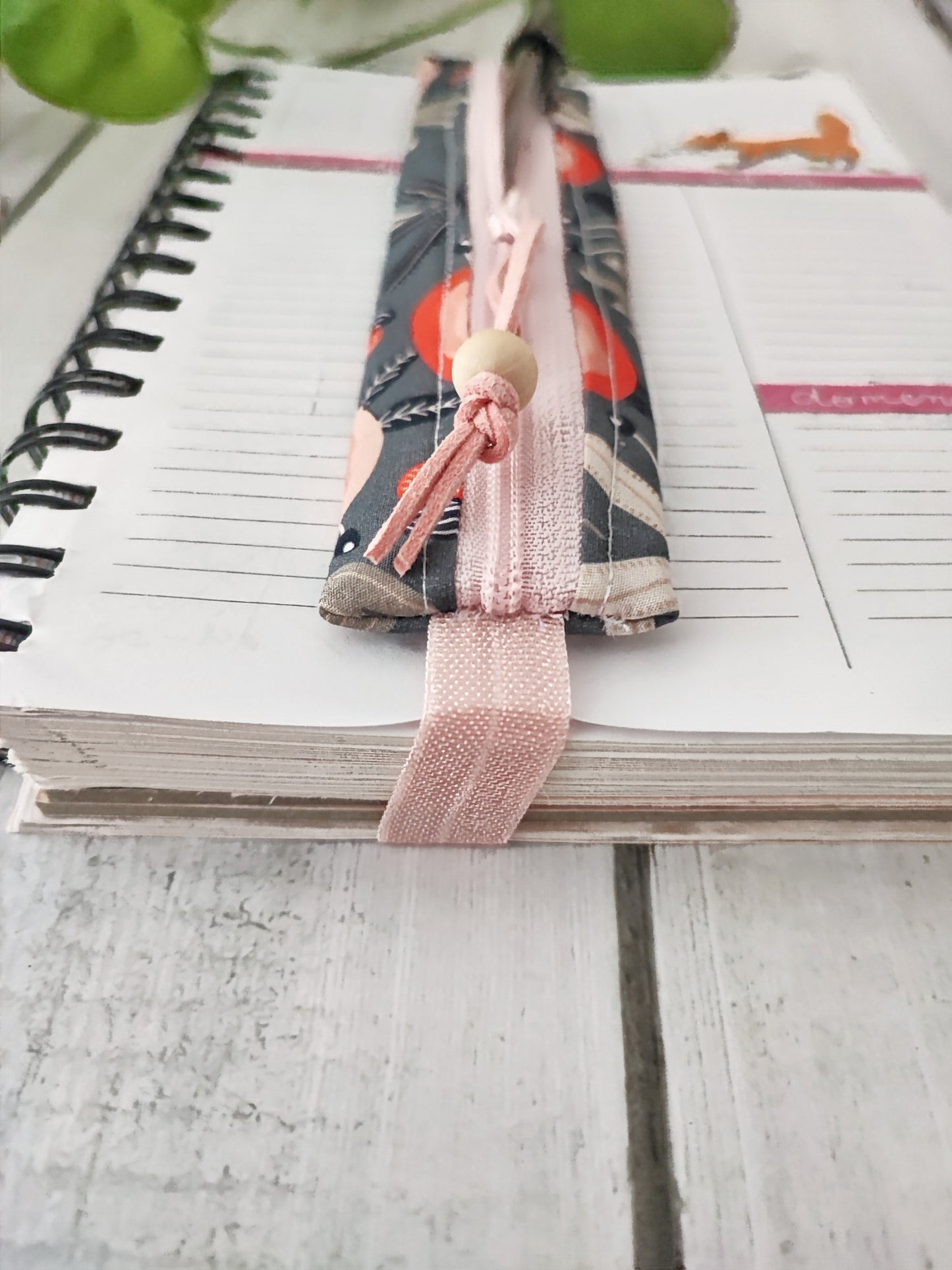 ASTUCCIO CON ELASTICO PER AGENDA | 6x17 cm, Fantasia notte d'autunno