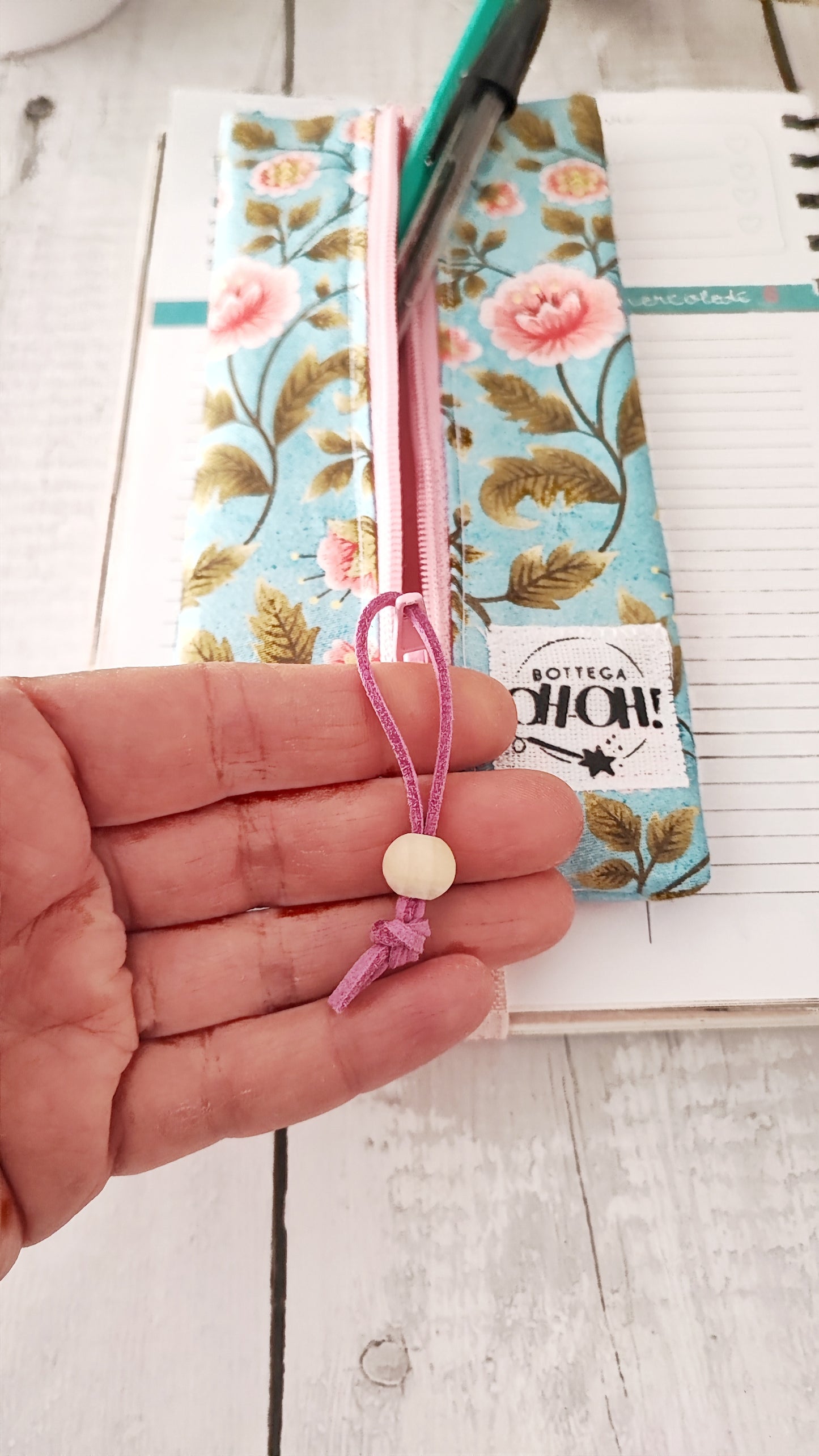 ASTUCCIO CON AGENDA CON ELASTICO | Stile floreale