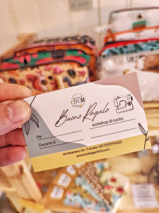 🎁 Regala Creatività: il Buono Regalo per il Workshop di Cucito Creativo di Bottega OH-OH!