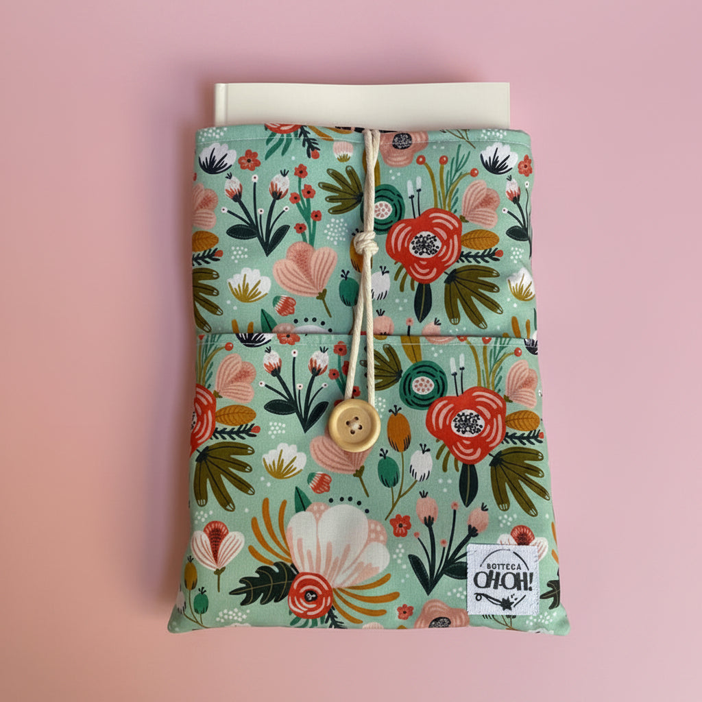 CUSTODIA LIBRO 20 X 25 cm | Flowers Power