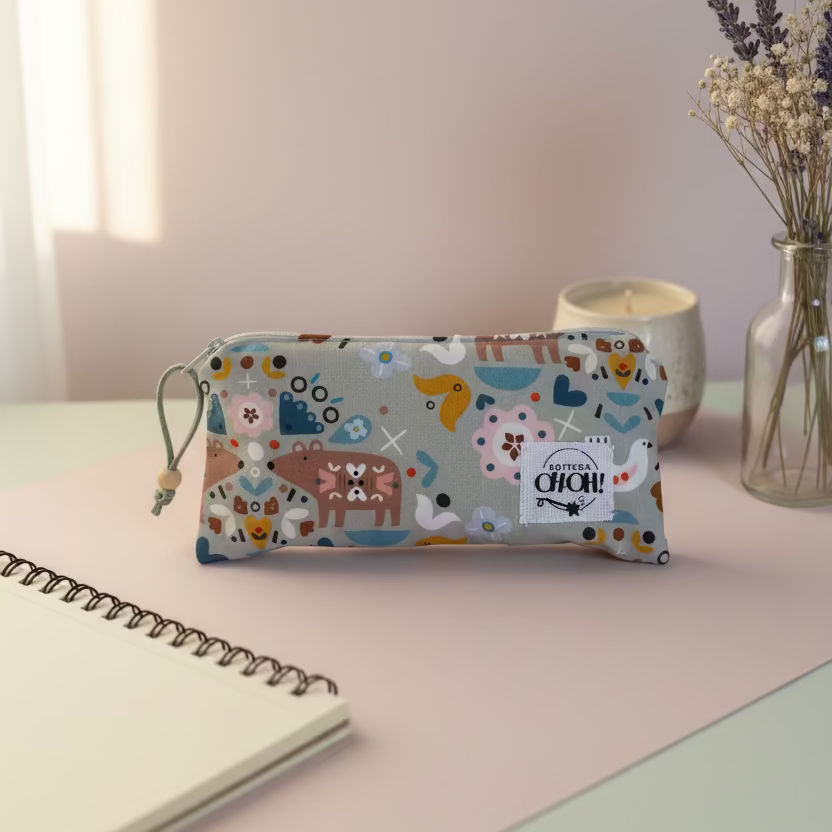 ASTUCCIO POCKET CASE DIVERSE FANTASIE | portapenne, portaocchiali, porta smartphone