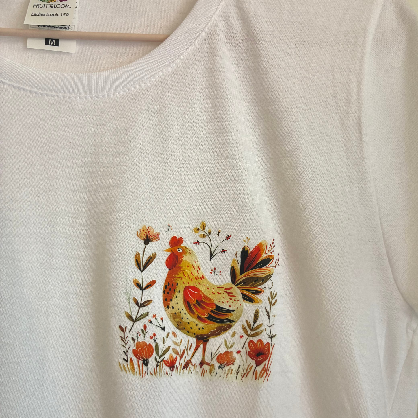 T-SHIRT Donna | Gallina con Fiori