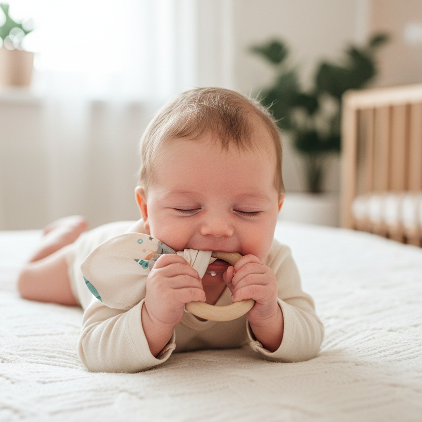 MASSAGGIA GENGIVE IN LEGNO PER BAMBINI