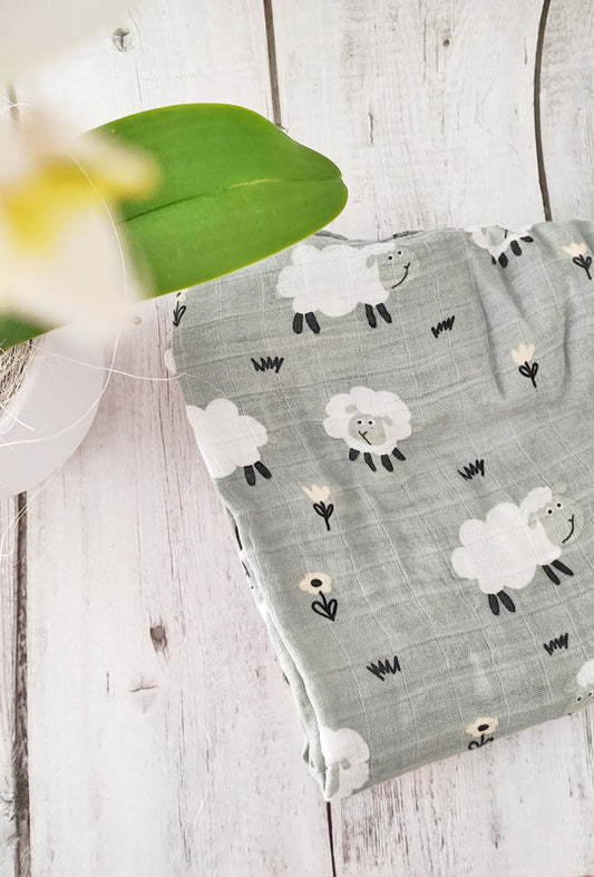 COPERTINA IN BAMBOO MUSSOLA |  Fantasia Pecorelle