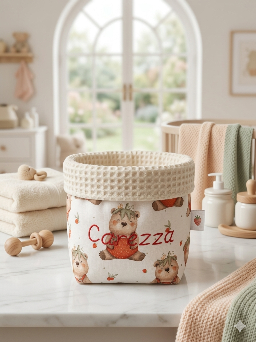 CESTINO ORGANIZER NEONATO | Carezza Orsetti