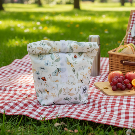 BORSA MERENDA | SNACK riutilizzabile ed impermeabile FANTASIA GIARDINO