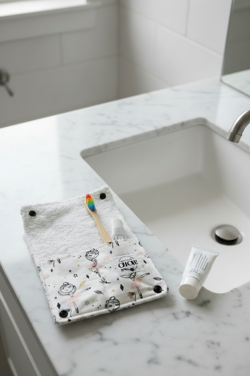 CUSTODIA PER SPAZZOLINO E DENTIFRICIO PER BAMBINI