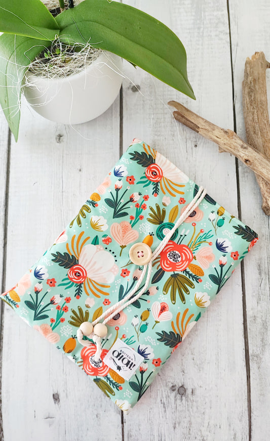 CUSTODIA LIBRO 20X25 cm | Fantasia floreale