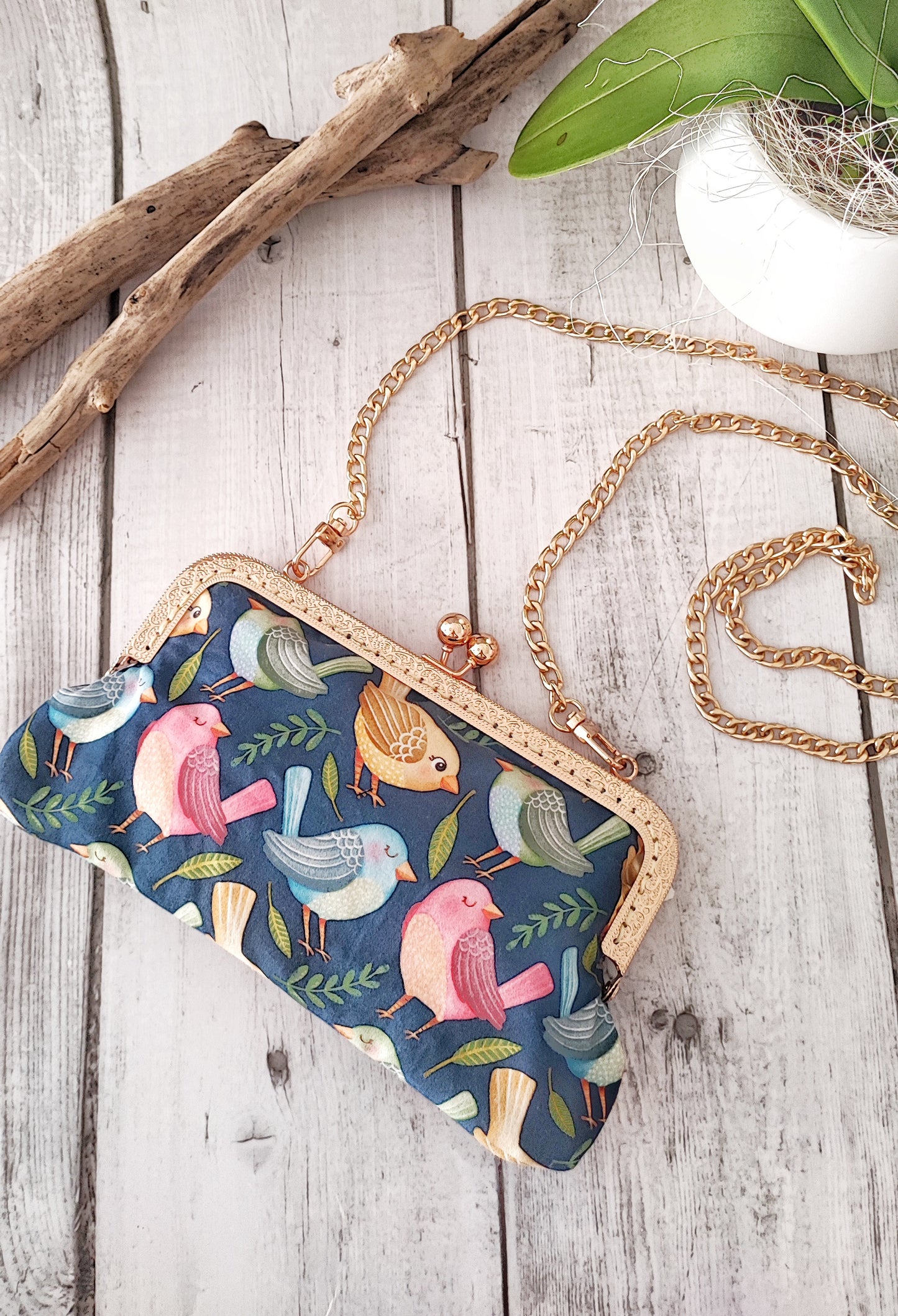 POCHETTE CON TRACOLLA | FANTASIA UCCELLINI