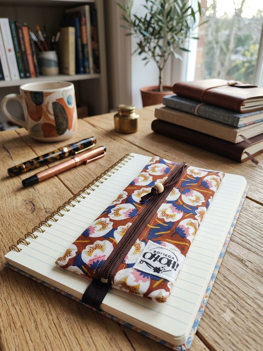 ASTUCCIO AGENDA CON ELASTICO | Floreale vintage