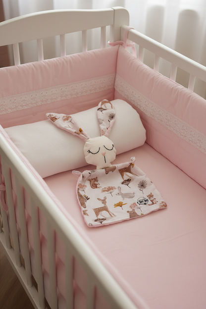 DOUDOU | Fantasia con animaletti rosa del bosco