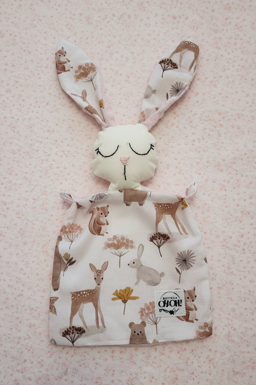 DOUDOU | Fantasia con animaletti rosa del bosco
