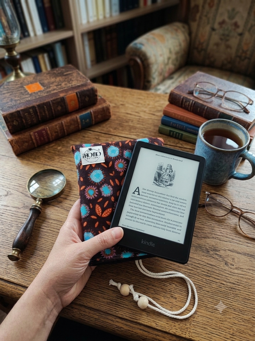 CUSTODIA PER KINDLE | Fantasia floreale boho-chic