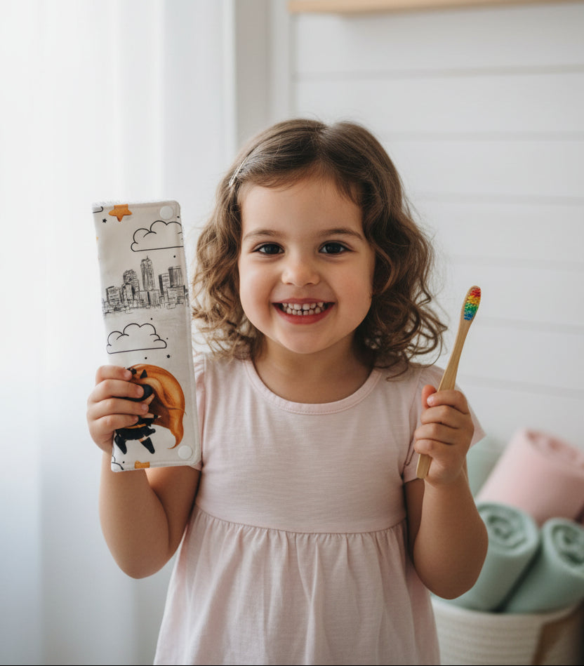 CUSTODIA PER SPAZZOLINO E DENTIFRICIO PER BAMBINI