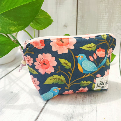 POCHETTE / BEAUTY CON FANTASIA FIORI E UCCELLINI