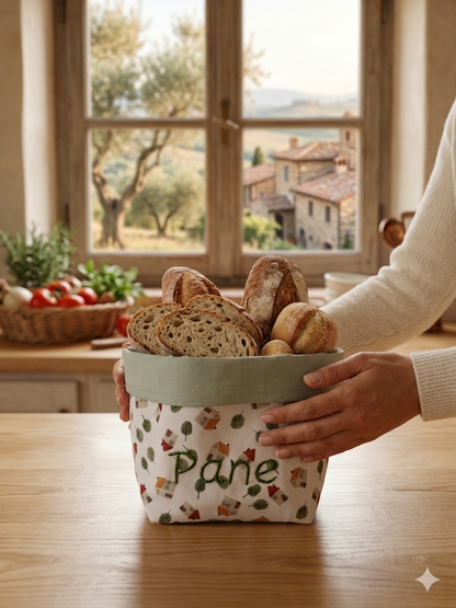CESTINO PORTA PANE IN TESSUTO | Home sweet home