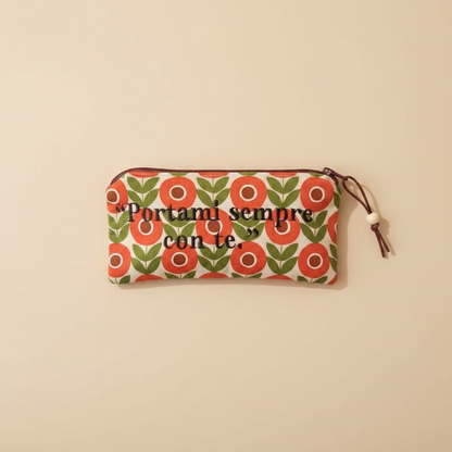 ASTUCCIO POCKET CASE con frase ricamata | "Portami sempre con te"