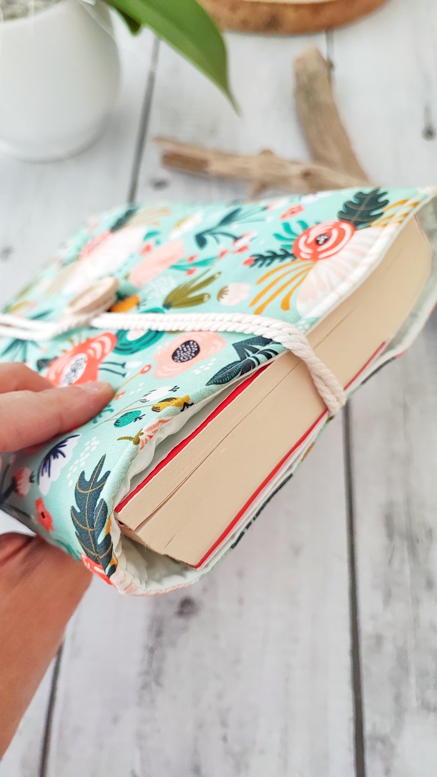 CUSTODIA LIBRO 20X25 cm | Fantasia floreale